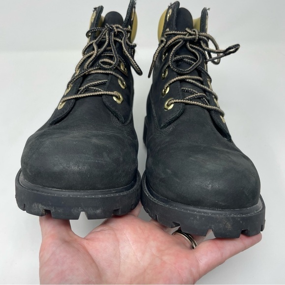 Timberland Hiking Boots – Leather – Black & Yellow – Size 6 - Picture 5 of 10